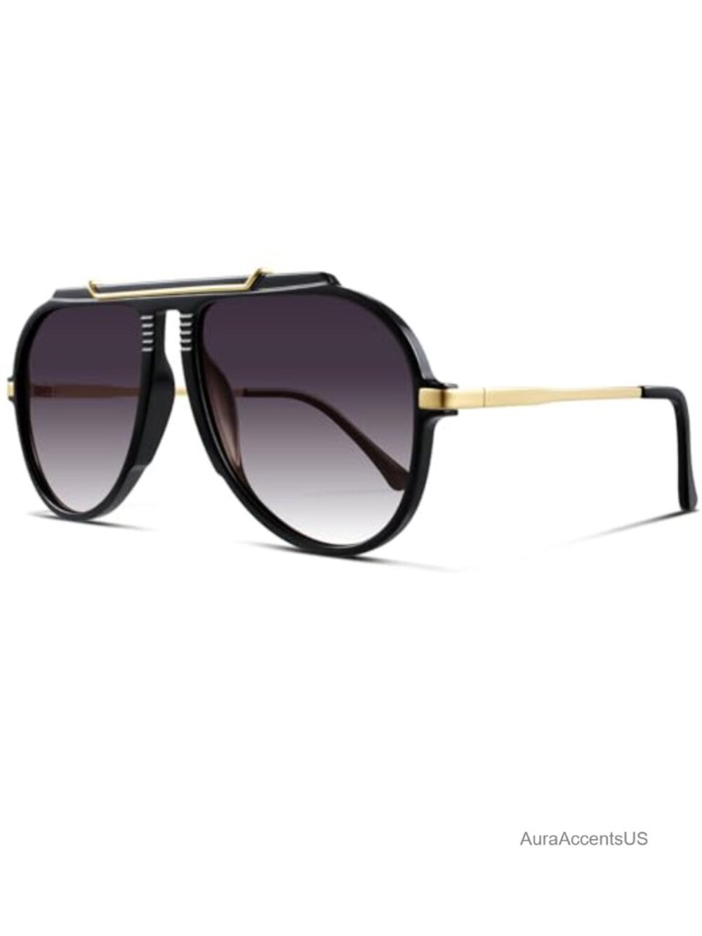 Oversized Aviator Sunglasses Women Retro 70s UV400 Shield
